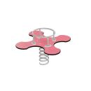 4er-Federwippe Kleeblatt Urbi-A (altrosa), Beton-Bodenanker